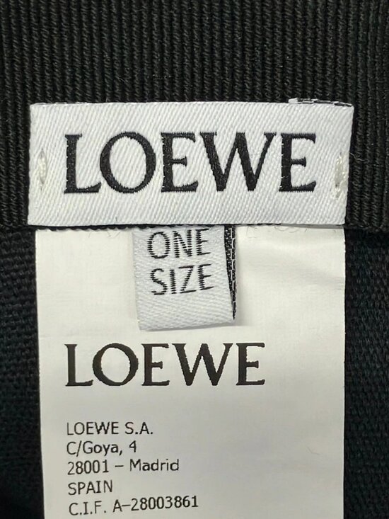 LOEWE Patch Cap K820358X27 Black Cotton Polyurethane Leather - Hat main image 9